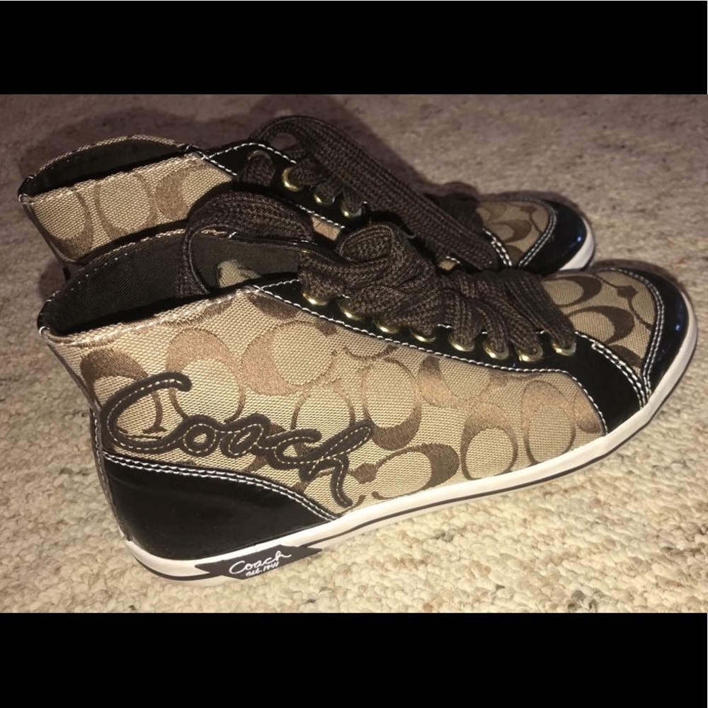 Authentic Coach high-tops!